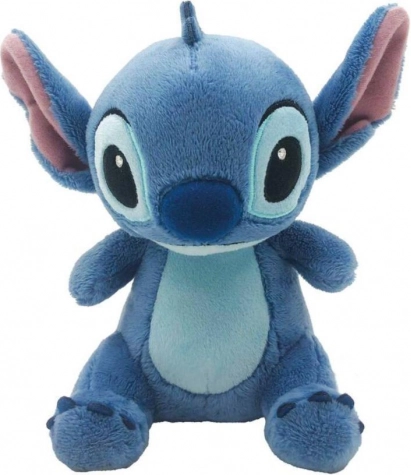Sedeča plišasta igrača Stitch modra 18 cm