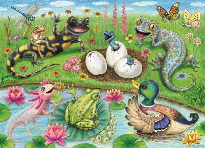 RAVENSBURGER puzzle Dobrodošle, mladički! 60 kosov