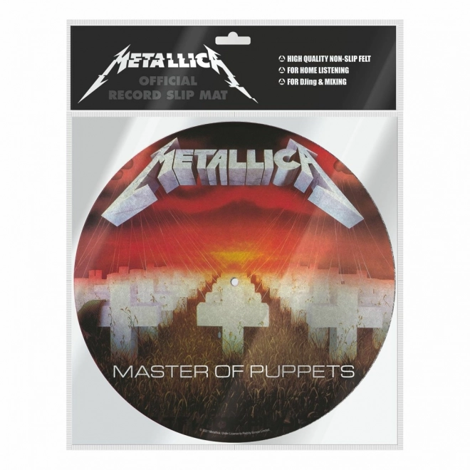 Blazina za gramofon z motivom Metallica - Master of Puppets
