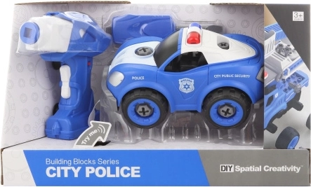 Vijačni policijski avto z daljinskim upravljanjem in vrtalnikom