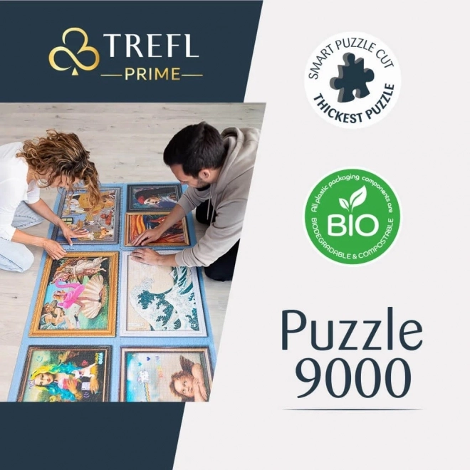 TREFL Puzzle UFT Harry Potter: Bradaviške hiše 9000 kosov
