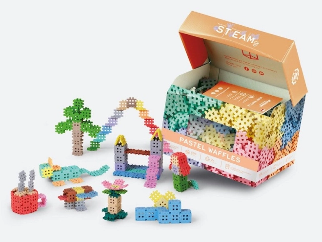 Konstrukcijske kocke Waffle mini pastel 500 kosov