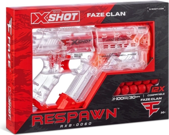 X-Shot FaZe Respawn kroglični blaster 12 kroglic