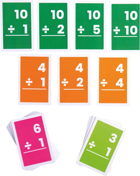 Bigjigs Toys kartice za deljenje 1–10