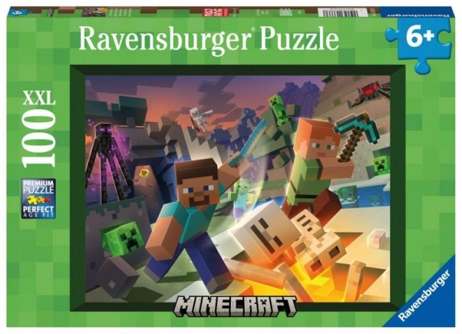 Ravensburger sestavljanka Minecraft: Pošasti iz Minecrafta 100 kosov