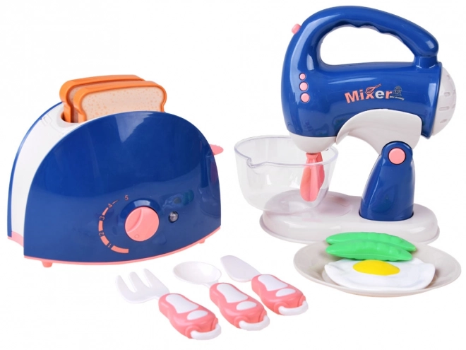 Otroški kuhinjski set z mešalnikom in toasterjem