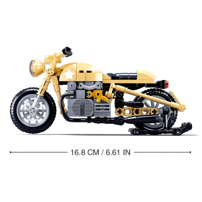 Sluban ModelBricks Vojaški motocikel