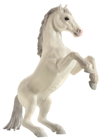 Realistična figurica belega konja Mojo Mustang