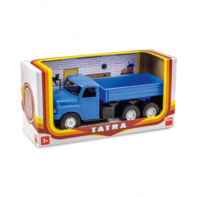 Tovornjak Tatra 148 plastični 30cm moder v škatli 35x18x13cm