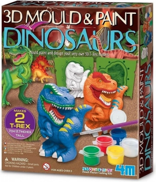 Ustvarjalni komplet – mavčni odlitki dinozavri T‑Rex