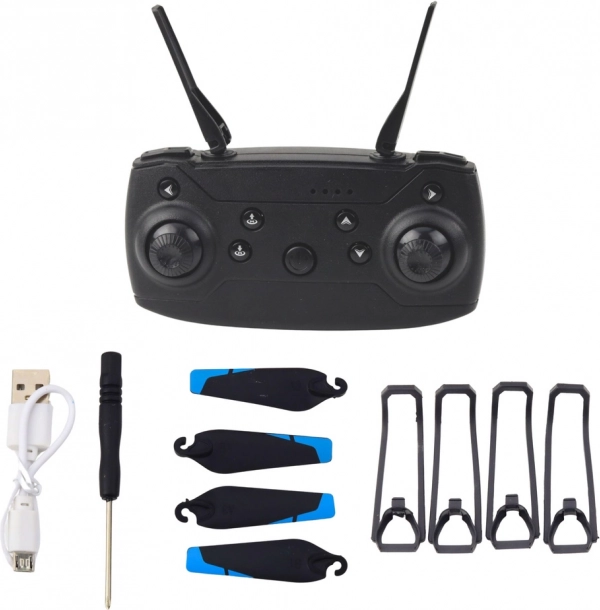 Dron s kamero LU800 LED luči modra