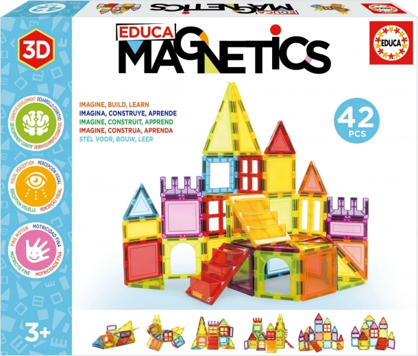 EDUCA Magnetna sestavljanka Magnetics, 42 delov