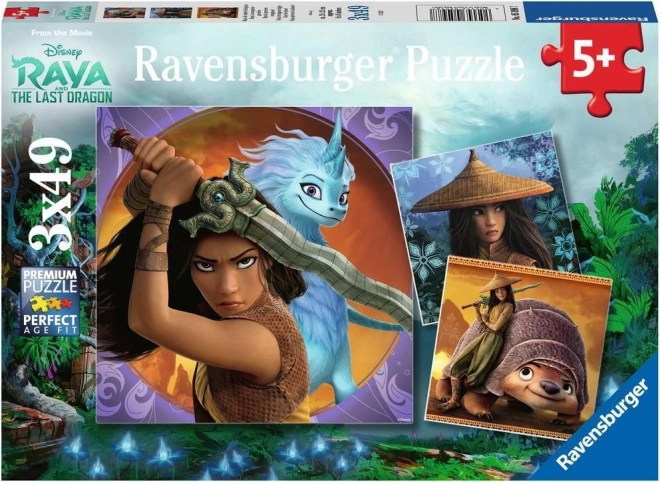 Sestavljanka RAVENSBURGER Raya in zmaj 3×49 kosov