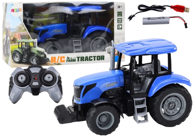 Daljinsko voden traktor RC 2.4G Zvoki Modra