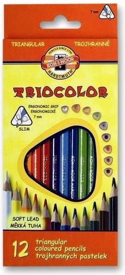 Trikotni barvni svinčniki TRIOCOLOR 18 kos