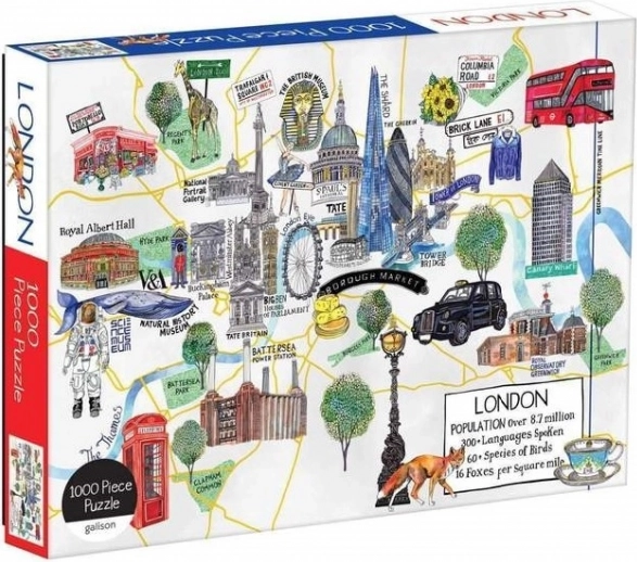 Sestavljanka Zemljevid Londona 1000 koščkov