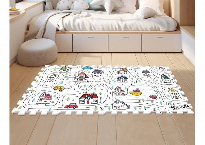 Peno mesto puzzle za otroke