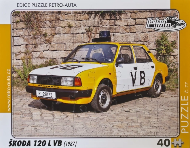 Sestavljanka RETRO-AVTOMOBILI ŠKODA 120 L VB (1987) – 40 kosov