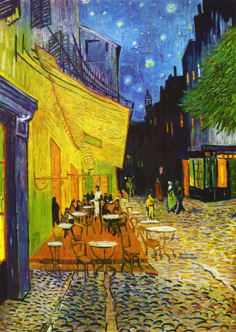 Sestavljanka Vincent van Gogh: Nočna terasa kavarne 1000 koščkov