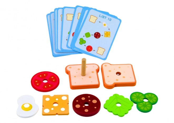 Lesene karte za sendviče 8 El Recipe Cards 10 kos