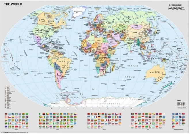 Politični zemljevid sveta Ravensburger puzzle 1000 kosov