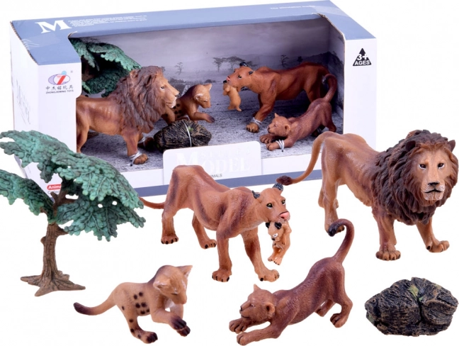 Komplet safari figur – družina tigrov – Levi