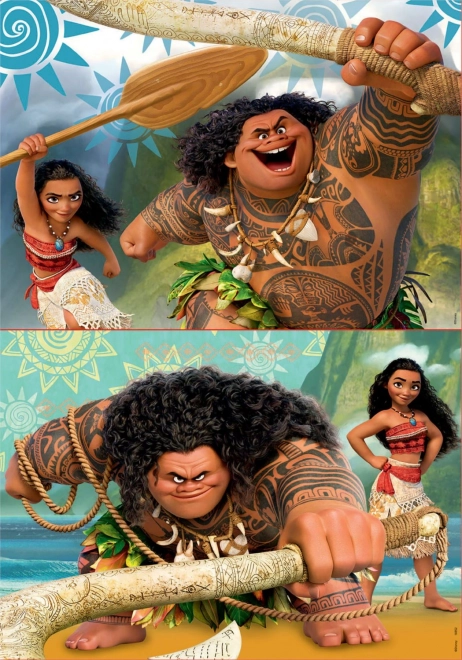 Disney sestavljanka Pogumna Vaiana 2 x 48 kosov