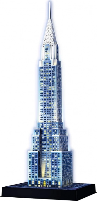 RAVENSBURGER Sijoča 3D sestavljanka Nočna izdaja Chrysler Building 216 kosov