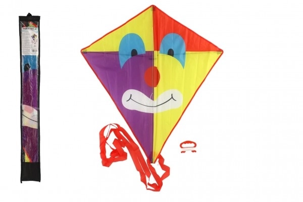 Zmaj leteči klovn najlon 78x88cm v platneni vrečki 11x90x2cm