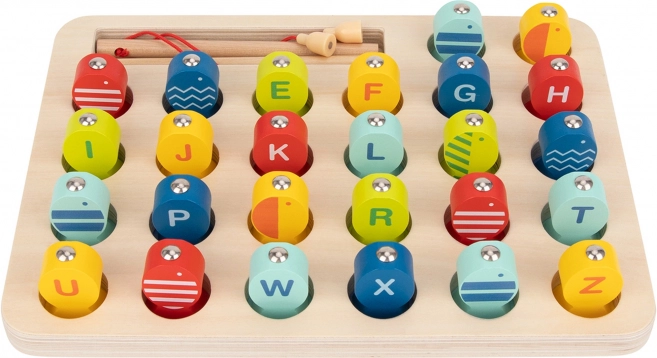 Lesena ribiška igra Učenje črk Tooky Toy