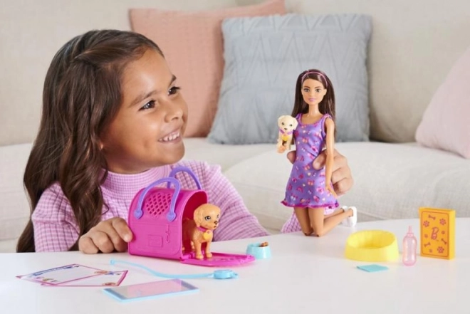 Barbie Lutka s psički HKD86