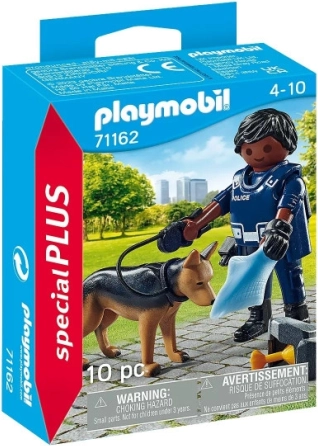 Figurka Playmobil Special Plus policist s službenim psom