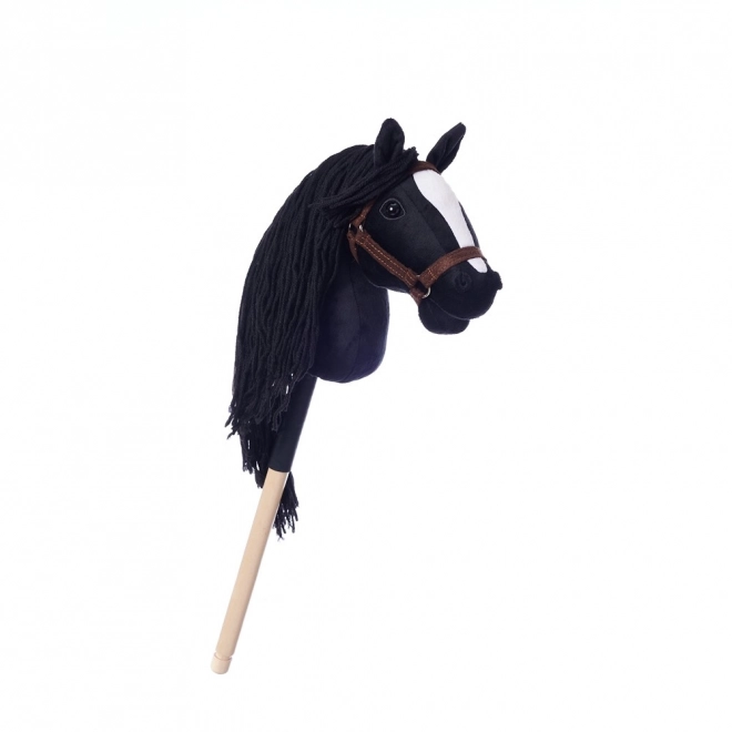 HOPPIHORSE konj na palici hobi konj velikost A4 črn