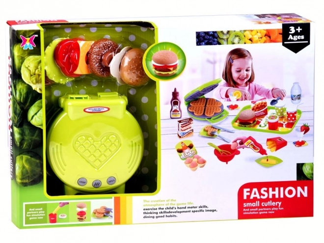 Otroški kuhinjski set z vaflji in dodatki