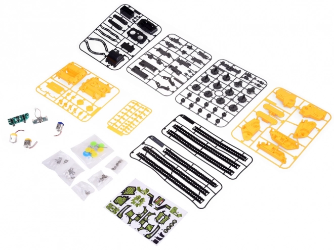 176-ele RC0694 Set daljinskega upravljanja 4 v 1 za gradbene stroje na zložljiv