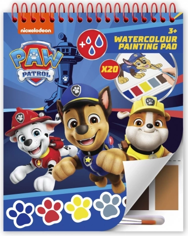 Tačke na patrulji spiralni blok z pobarvankami in barvami