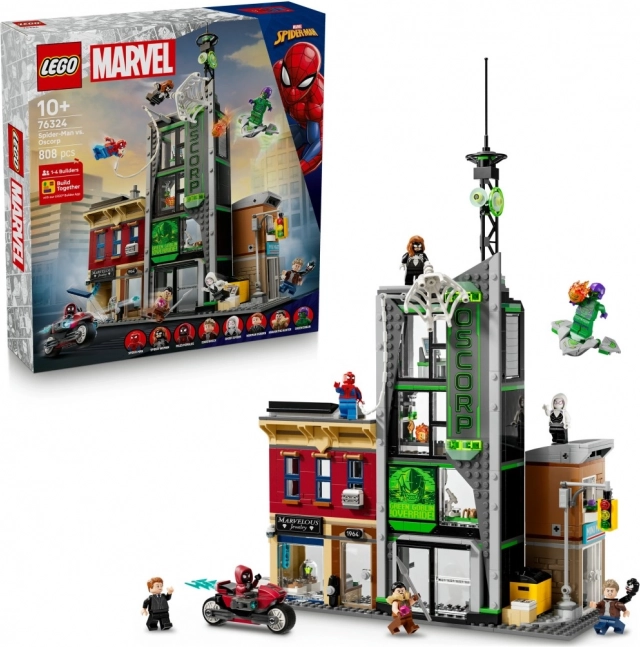 LEGO Marvel Spider-Man in Oscorp – mestna scena z minifiguricami