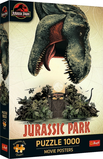 TREFL Puzzle Premium Plus Jurski park: Filmski plakat 1000 kosov