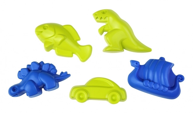 Modelčki za pesek z dinozavrom, 5 delov