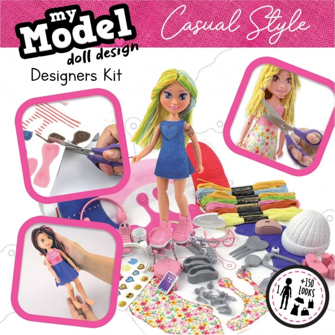EDUCA Kreativni set Moja modelna lutka: Ležeren stil