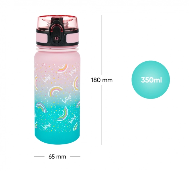 BAAGL Tritan plastenka za pitje Gradient Mavrica 350 ml