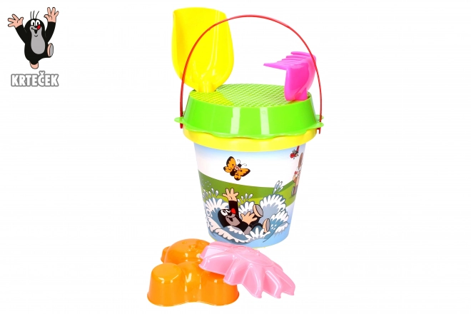 Komplet peskovnik Krtek 1,5 L rumena