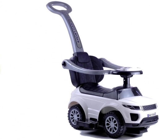 Otroško poganjalno vozilo z vodilno palico Sport Car, belo