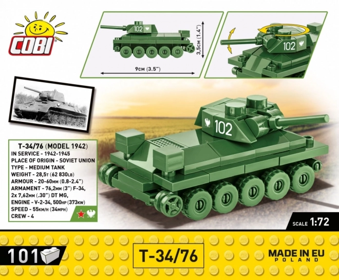 Stavebnica tank T-34/76
