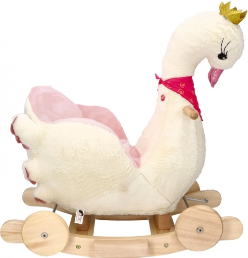 Gugalni stol Swan Queen s kolesi