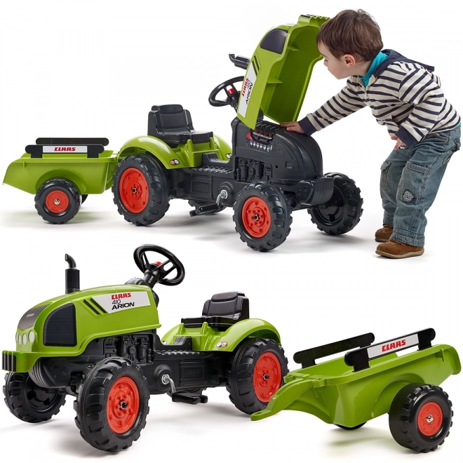 Traktor s pedali Claas Arion 410 z voznikom