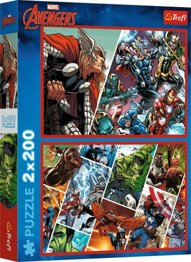 Sestavljanka 2×200 kosov Avengers – Branilci sveta MARVEL