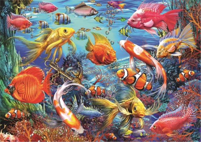TREFL Puzzle Skriti Oblike: Podmorško Življenje 1060 kosov