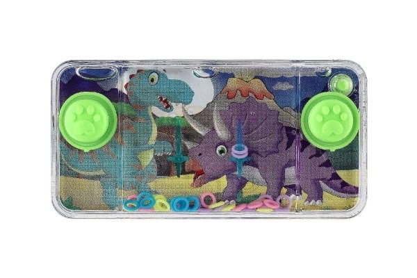 Vodna igra miselna naloga 11x6cm plastika dinozaver 4 vrste 24kos v škatli