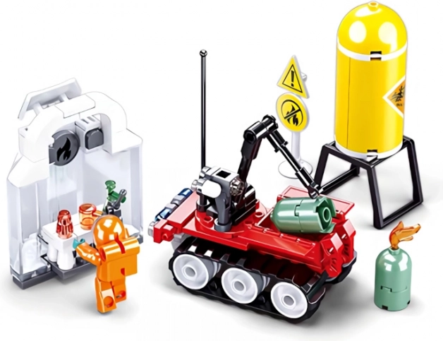 Sluban gasilci – daljinsko voden robot gradbeni komplet